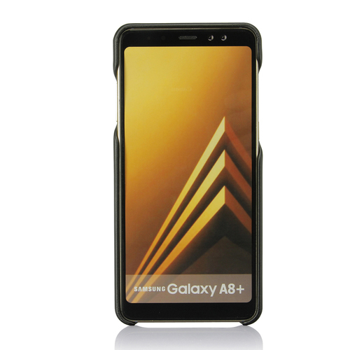 Накладка кожаная G-Case Slim Premium для Samsung Galaxy A8+ (2018) Black