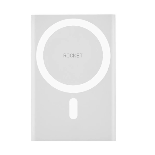 Внешний аккумулятор Rocket Hold 5000mAh MagSafe PD20 Light Gray фото 